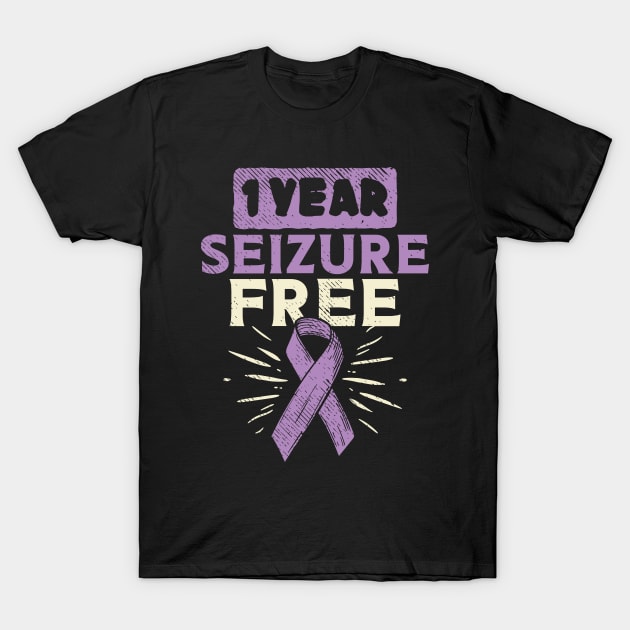 1 Year Seizure Free T-Shirt by maxdax